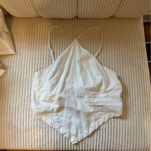 urban outfitters white halter tank